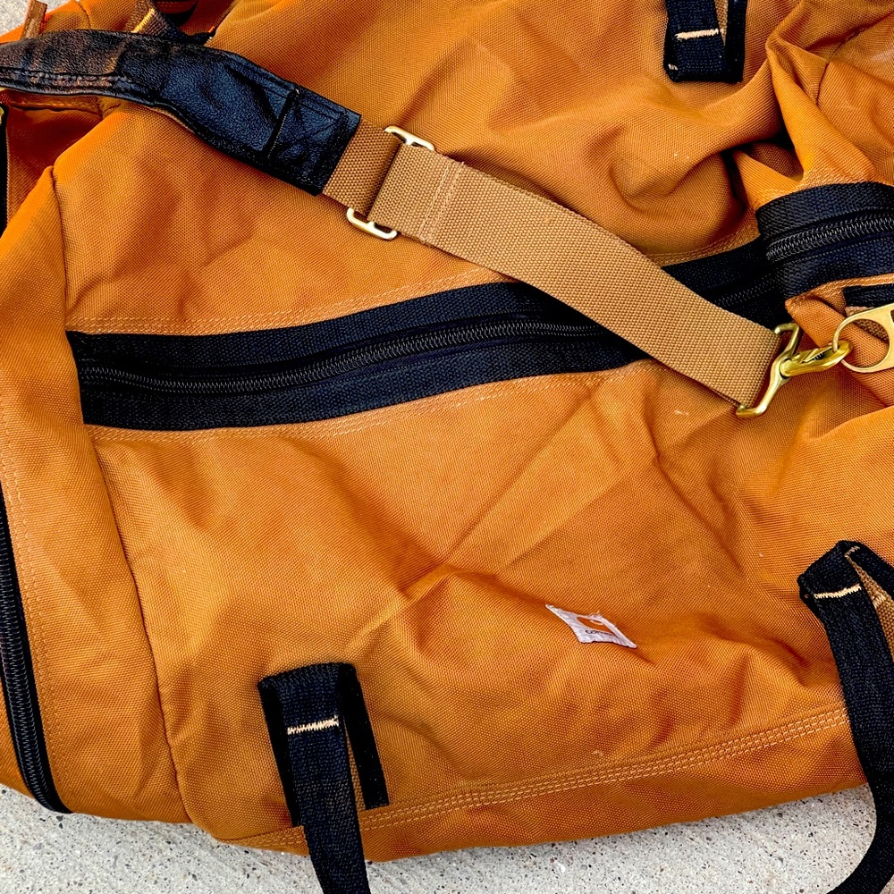 Large carhartt work bag used travel luggage